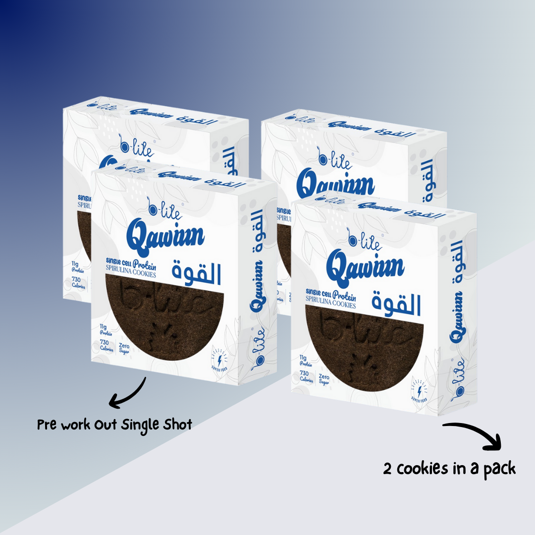 B-lite Qawiun 2 Cookie Shot-Sports and Fitness Diet- Box of 10 pack