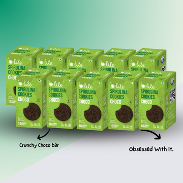 Bachelor's Breakfast 30 days Plan- BOX of 10 B-lite Choco Cookies